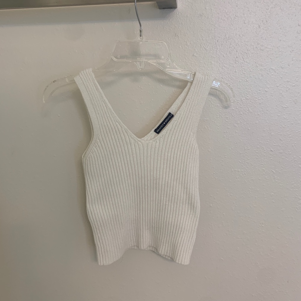 brandy Melville white crop top